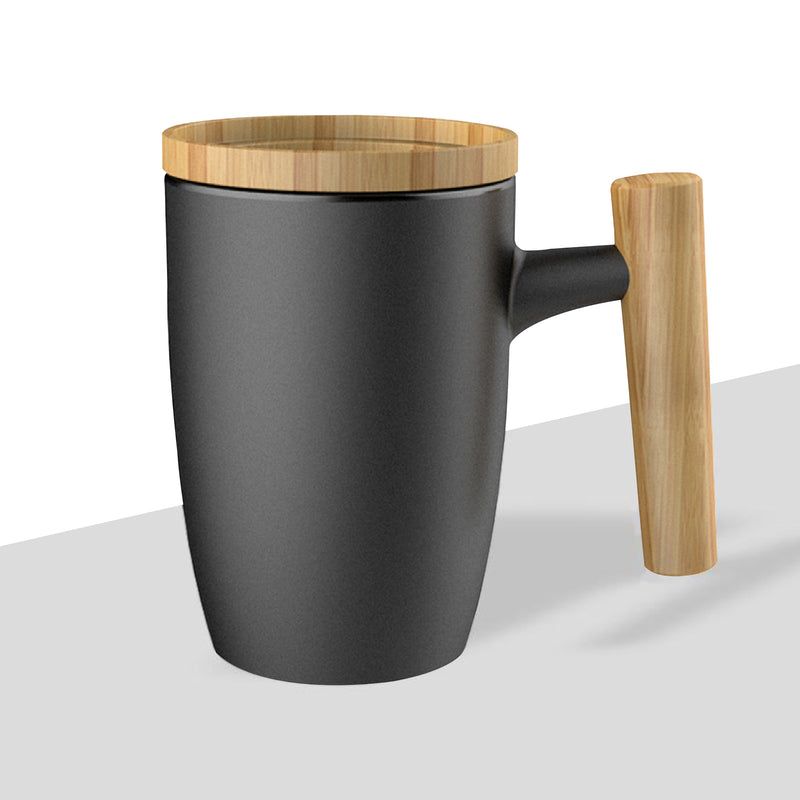 JBM Ceramic Mug with Bamboo Lid